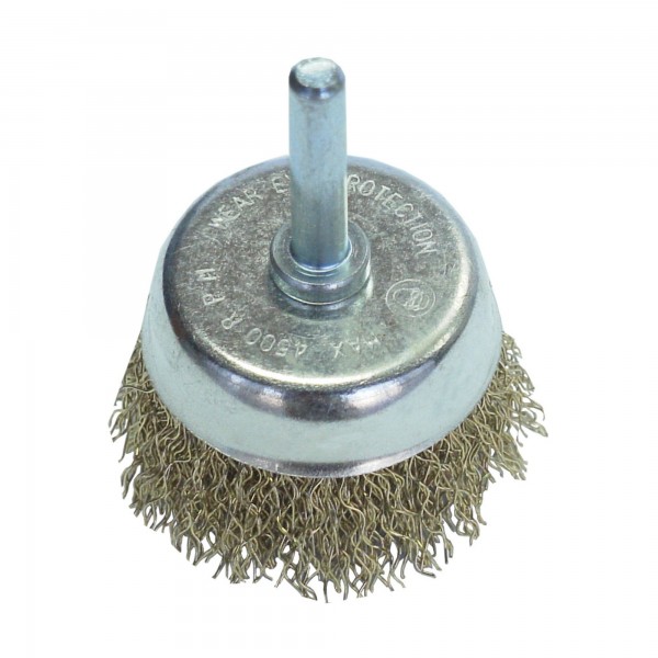 Cepillo taza 50 mm. espiga 6 mm.
