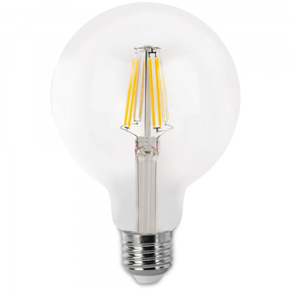 Bomb.led filam.globo  g80 clara e27 8w.c (caja de 6 unidades)