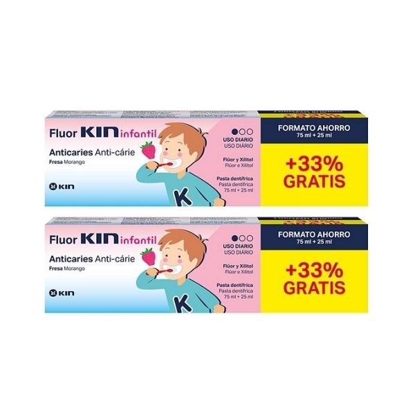 Fluorkin Infantil Anticaries Pasta 2x1 Promo