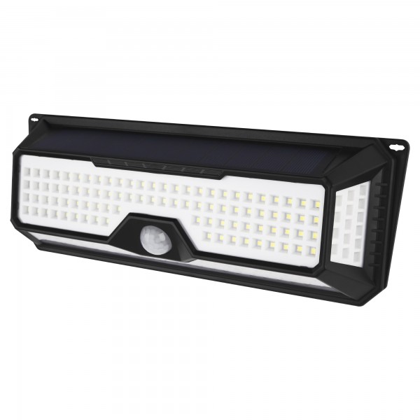 Aplique led solar sensor negro 20w.fria