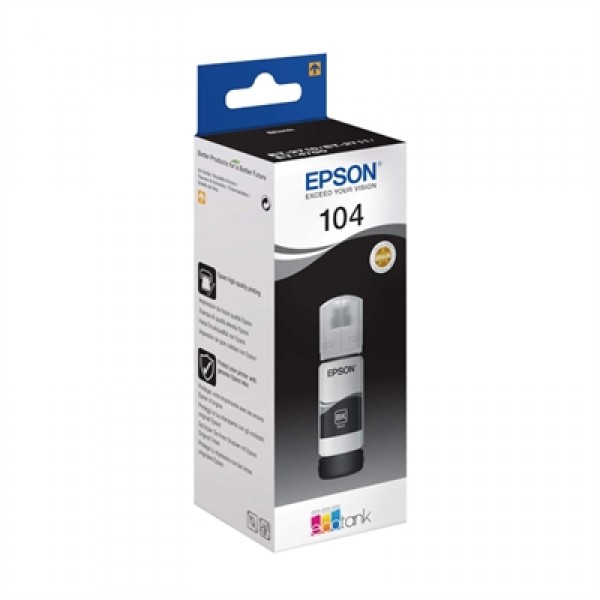 Epson botella tinta ecotank 104 negro