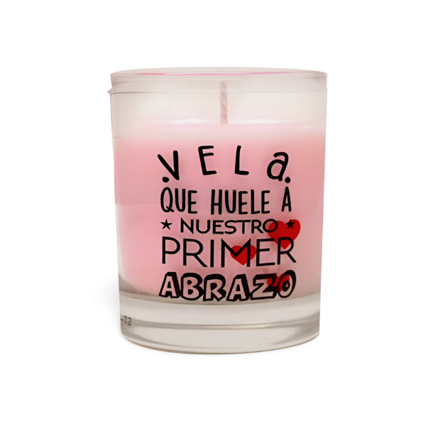 Vela perfumada huele nuestro primer abrazo