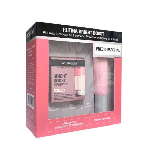 Neutrogena Bright Boost Crema Gel 50ml+ Sérum Iluminador 30ml Promo