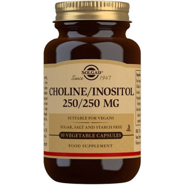 Solgar Colina Inositol 250 Mg 50 Capsulas