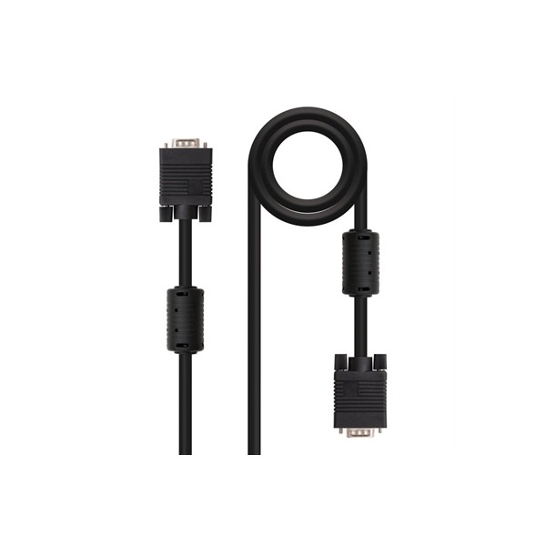 Nanocable cable conmutador vga 3 m negro