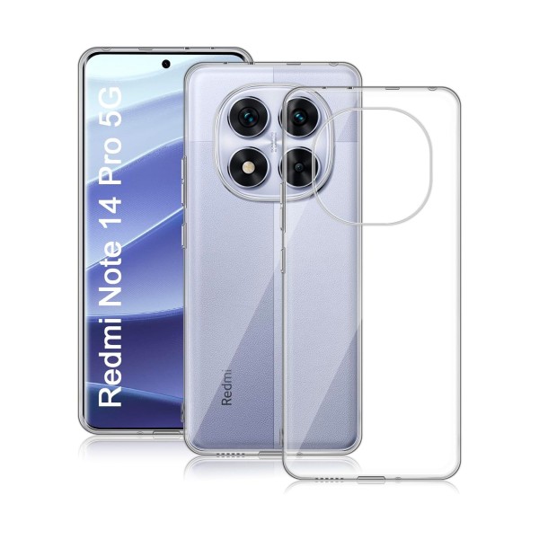 Jc funda trasera silicona transparente / xiaomi redmi note 14 pro 5g