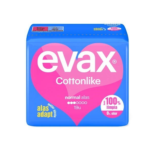 Evax Cottonlike normal alas 19uds