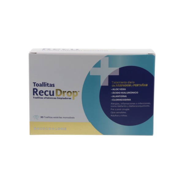 Recudrop Toallitas 20 Toallitas Monodosis