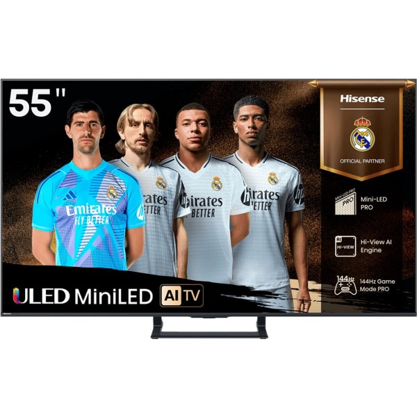 Hisense 55e8q / televisor smart tv 55'' mini led 144hz uhd 4k hdr