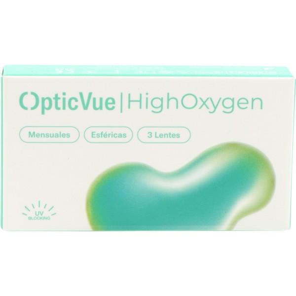 Opticvue Highoxygen Lentillas Mensuales Pack 3 Unidades Uso Prolongado