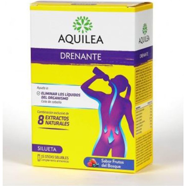 Aquilea drenante 15 sticks solubles frutos del bosque 1un