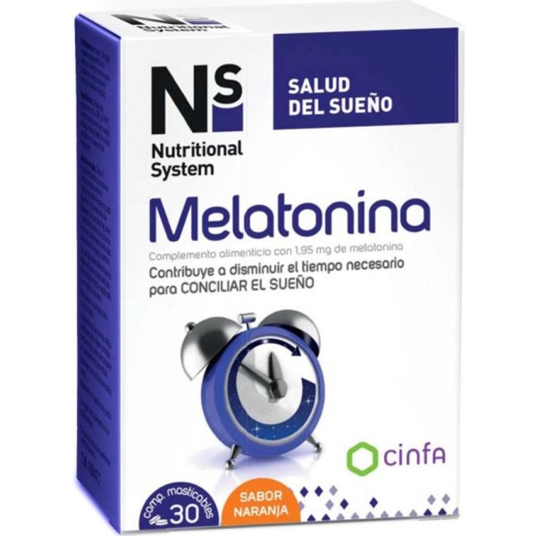 Nutritional system malatonina 30 capsulas sabor naranja 30un