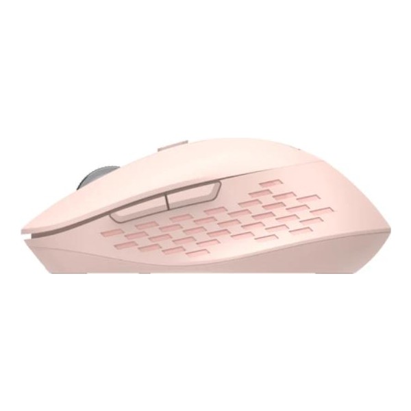 Nilox ratón dual wireless 1600dpi silen. rosa
