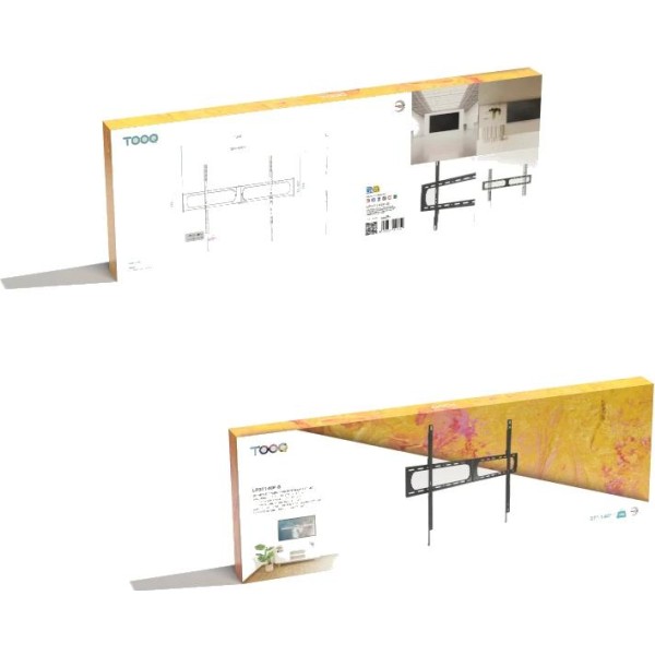Tooq lp37140f-b soporte fijo pared 37"-140", negro